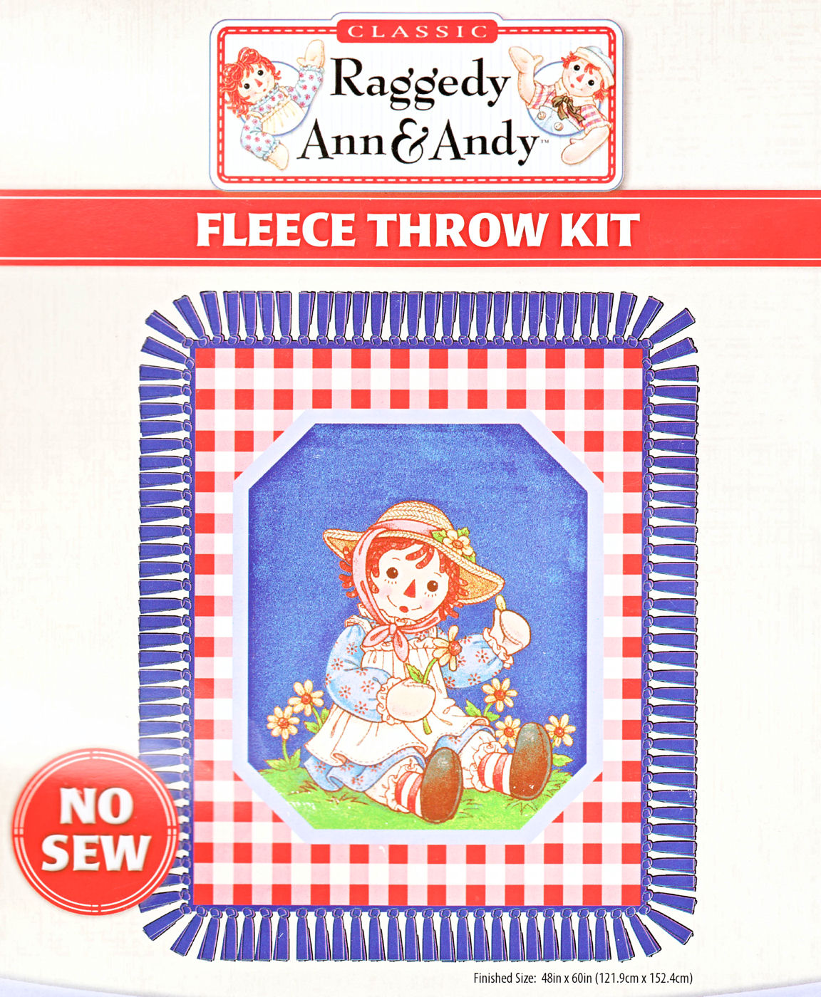 Raggedy Ann Fleece Throw Kit