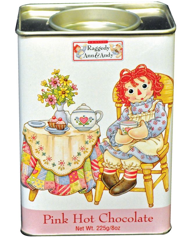 Ann and Andy 缶 Raggedy Ann Pink Hot Chocolate 8 oz. Tin