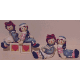 Raggedy Ann 5体セット 1989 ラガディ・アン&アンディ ハッピーセット Raggedy Ann