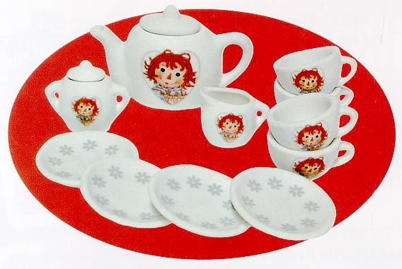 Raggedy Ann & Andy Tea Sets and Mini Tea Sets