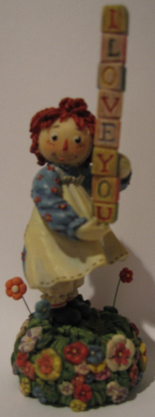 Raggedy Ann with Blocks Musical Figurine by San Francisco Music Box Company ***SEE BELOW***