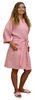 36" Length Cotton Waffle Robe, Light Pink
