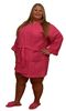 36in. Length Waffle Robe XXL Fuchsia