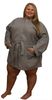 36in. Length Waffle Robe XXL Gray