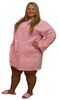 36in. Length Waffle Robe XXL  Light Pink