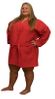 36in. Length Waffle Robe XXL Red