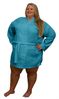 36in. Length Waffle Robe XXL Tropical Blue