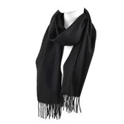 Acrylic Cashmere Feels Winter Scarves: Black