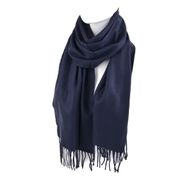 Acrylic Cashmere Feels Winter Scarves: Navy