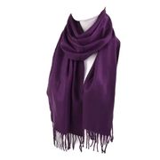 Acrylic Cashmere Feels Winter Scarves: Plum