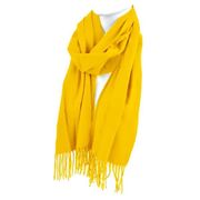 Acrylic Cashmere Feels Winter Scarves: YELLOW