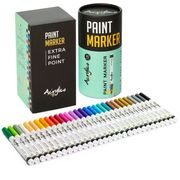Acrylico Acrylic Paint Pens Set of 30 - Extra Fine Tip Point Pens