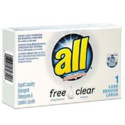 All with Stainlifters Free and Clear Liquid Laundry Detergent  1 load size LOT of 20
