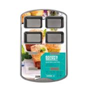 Baker's Secret  8 Section Mini Loaf Pan   15.5.x10x1.5 Inch