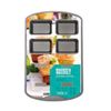Baker's Secret  8 Section Mini Loaf Pan   15.5.x10x1.5 Inch