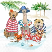 Beverage  Cocktail Napkin  Beach Dogs