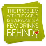 Beverage Cocktail Napkins Few Drinks Behind  25ct