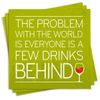 Beverage Cocktail Napkins Few Drinks Behind  25ct