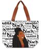 Black and Beautiful Canvas Bag  20" x 15"