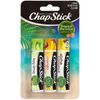 Chapstick Tropical Paradise Collection 3 Count Variety Pack: Aloha Coconut, Key Lime, Mango Sunrise