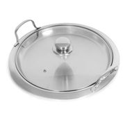 Chef's Secret 5-Ply Stainless-Steel Griddle with Glass Lid