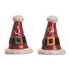 Salt and Pepper Shaker Set  Christmas Santa Hat 