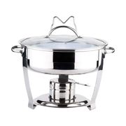 Culinary Edge S/S Buffet Chafer 4 Quart Round Chafing Dish