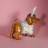 Dachshund Figurine Looking Dashing in Carrots
