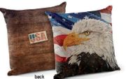 Decorator Pillow Freedom Bald Eagle 18"Square 