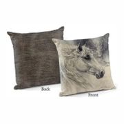 Decorator Pillow  Regal Horse 18" Square By Russ Docken
