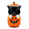 Dolomite Cookie Jar Black Cat Pumpkin 11 X 6.3