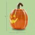 Dolomite Cookie Jar Pumpkin Jack-O-Lantern 10.5 X 7.9 