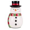 Dolomite Cookie Jar Snowman w/ Scarf 11 X 6.5