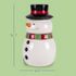 Dolomite Cookie Jar Snowman w/ Scarf 11 X 6.5