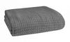 Elvana Home  Cotton Bed Blanket, King Size 102 x 90in., Charcoal Grey
