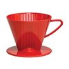 Fino Pour-Over Coffee Brewing Filter Cone, Number 2-Size (Red or Black)