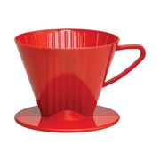 Fino Pour-Over Coffee Brewing Filter Cone, Number 2-Size (Red or Black)