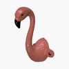 Wall Hook Cast Iron Pink Flamingo 