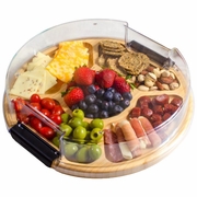 Flip, Serve & Store� Round Charcuterie Board w/ Locking Lid