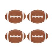 Football Melamine 8" Plate 4pc Set