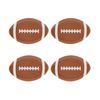 Football Melamine 8" Plate 4pc Set