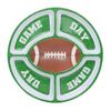 Football-Themed 15" Melamine 5-Section Snack Platter