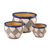 Geo Print Design Planter Trio  FREE SHIPPING