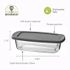 Glass Loaf Pans with Lids,Set of 2, 5.75" X 11" X 2" Glass Loaf Pans with Lids,Set of 2, 5.75" X 11" X 2"