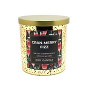 Glass Tumbler Candle 8.5 oz / Metal Lid Cran-Merry Fizz Scent