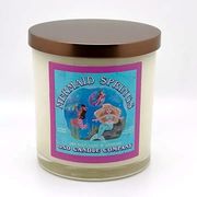 Glass Tumbler Candle 8.5 oz  / Metal Lid  Mermaid Springs