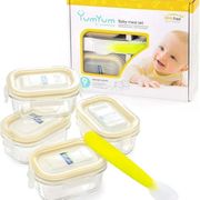 Glasslock Baby Glass Food Storage Set with Spoon  9PC.