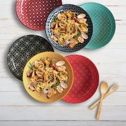 Gourmet Edge Color Festival 8.5" Pasta Bowl (Set of 6)