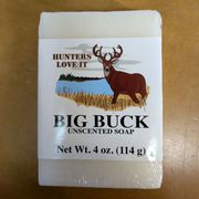 Grandma's Soap Big Buck Soap 4 oz Bar (Unscented Soap)