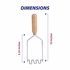 HIC Kitchen Extra-Long Potato Masher with Wooden Handle